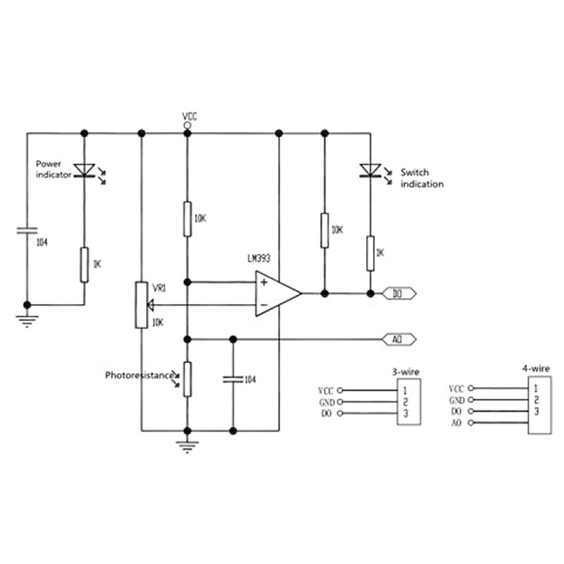 Sensor Module Digital Light Detection LM393 3 Pins for. 