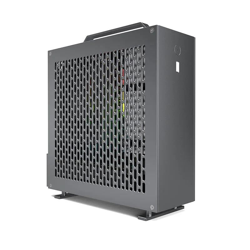 In Stock Lzmod Mini A24-V5 2.0 Dual Slot Single Display 1U Power Supply ITX Chassis Double-Sided Chamfering. 