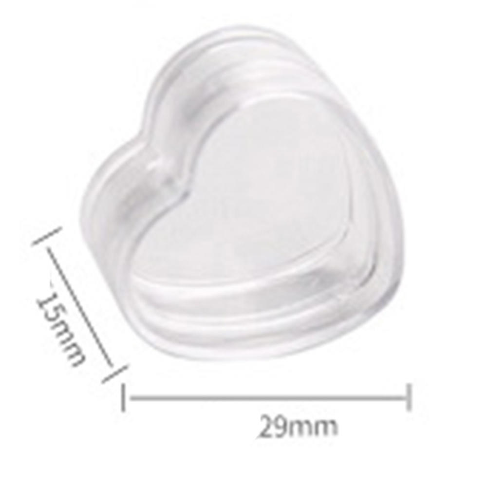 Heart shape design Heart-shaped plastic jar Transparent Plastic ...