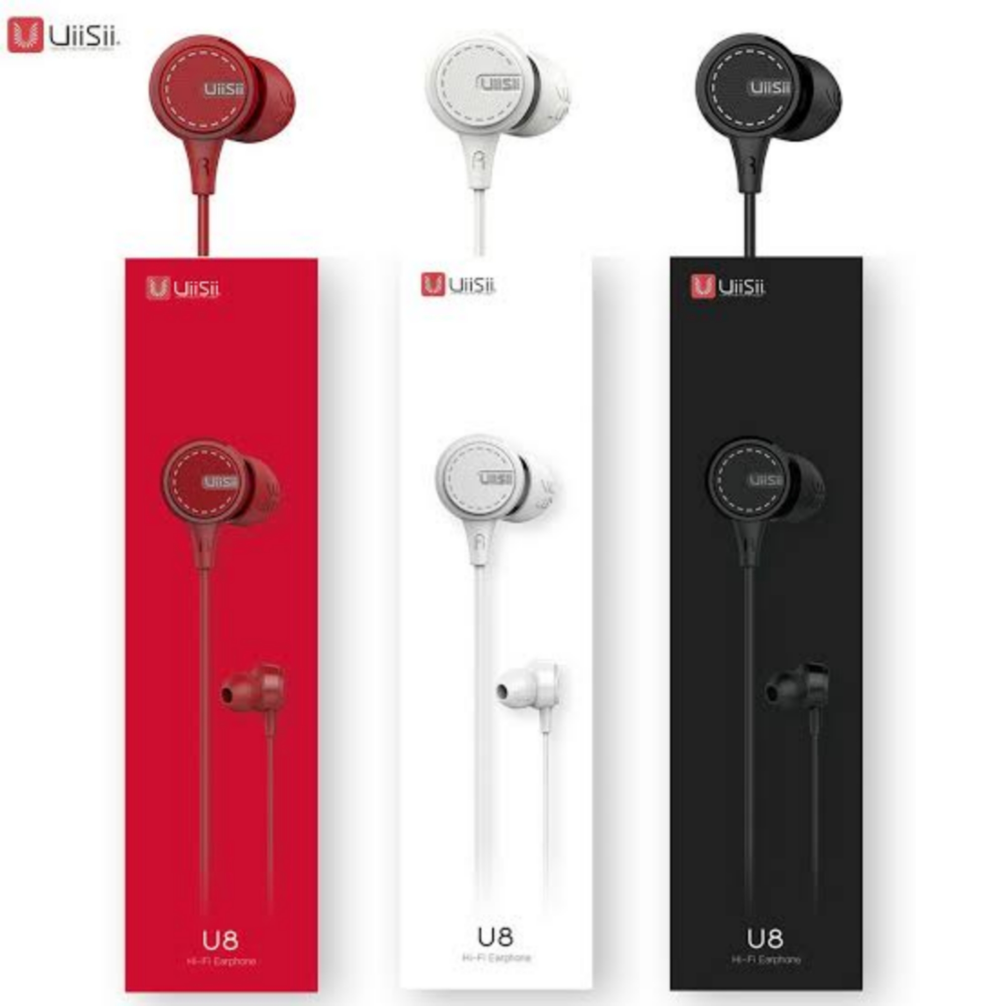 UiiSii U8 3.5mm Heavy Base Earphone