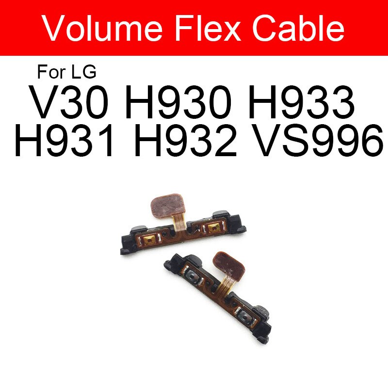 Up Down Volume Power Side Button Flex Cable For LG V10 V20 V30 V35 V40 V50 V50S Power On Off Control Volume Flex Ribbon. 