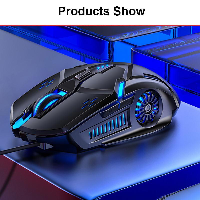 （NEW）aming  Mouse 5 Wired 6d nous aming Mechanical Computer Mouse(Sound Click). 