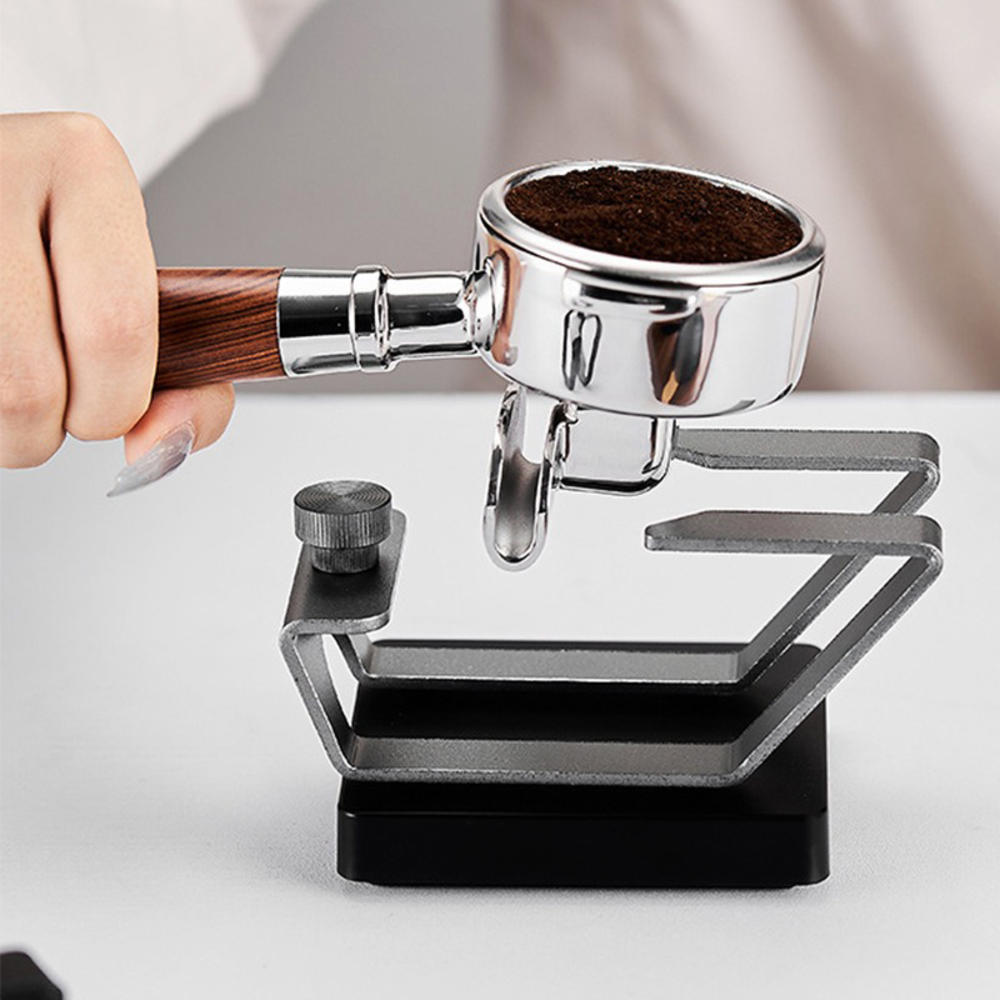 Black/ Coffee Electronic Scale Weighing Stand Light Weight Iron Espresso Machine Handle Holder Weighing Stand for Coffee. 