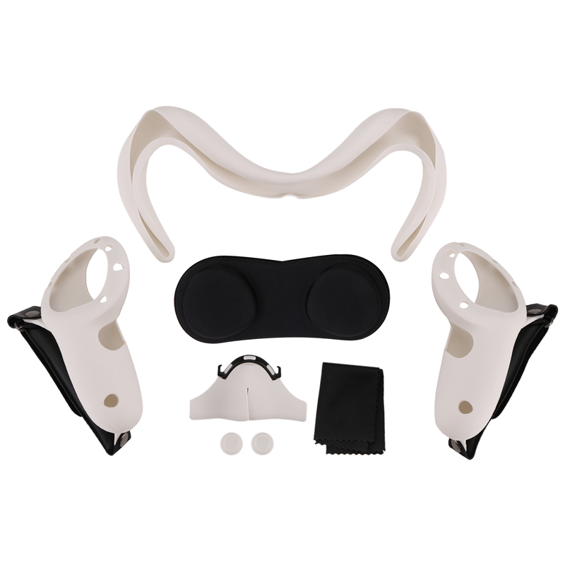 For 3 Controller Covers Lens Cap Light-Blocking,Nose Pad and Face Cover for Quest 3 Accessories B