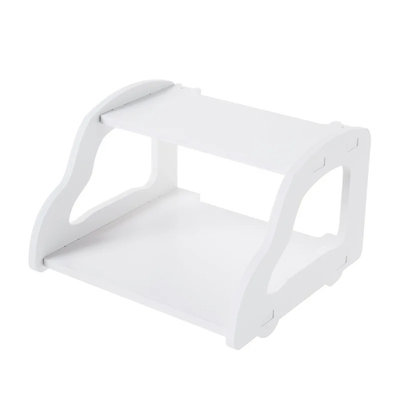 Wall Wifi Router Shelf Living Room TV Set-top Box Shelf Car Router Storage Rack Multimedia Storage Shelf Wall Mount Entertainment Unit Floating Shelf 2 Layer Mordern Shelf Best Rate. 