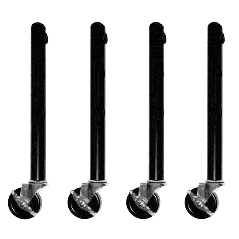 Table Leg Extension for Castors - Pack of 4 Risers with Wheels for Straight and Curved Legs Easy Install 51cm