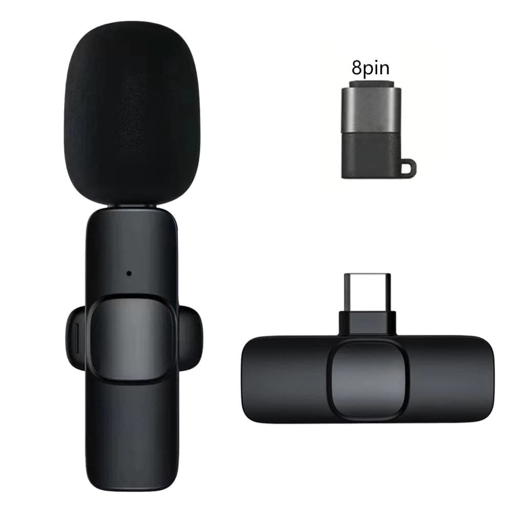 Wireless Lavalier Microphone Portable Mini Mic for i-Phone Android Phone live broadcast - Microphone - Microphone - Microphone. 