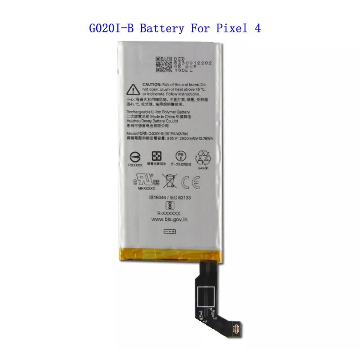 G020I-B Phone Batteries For Google Pixel 4 Replacement Phone Battery