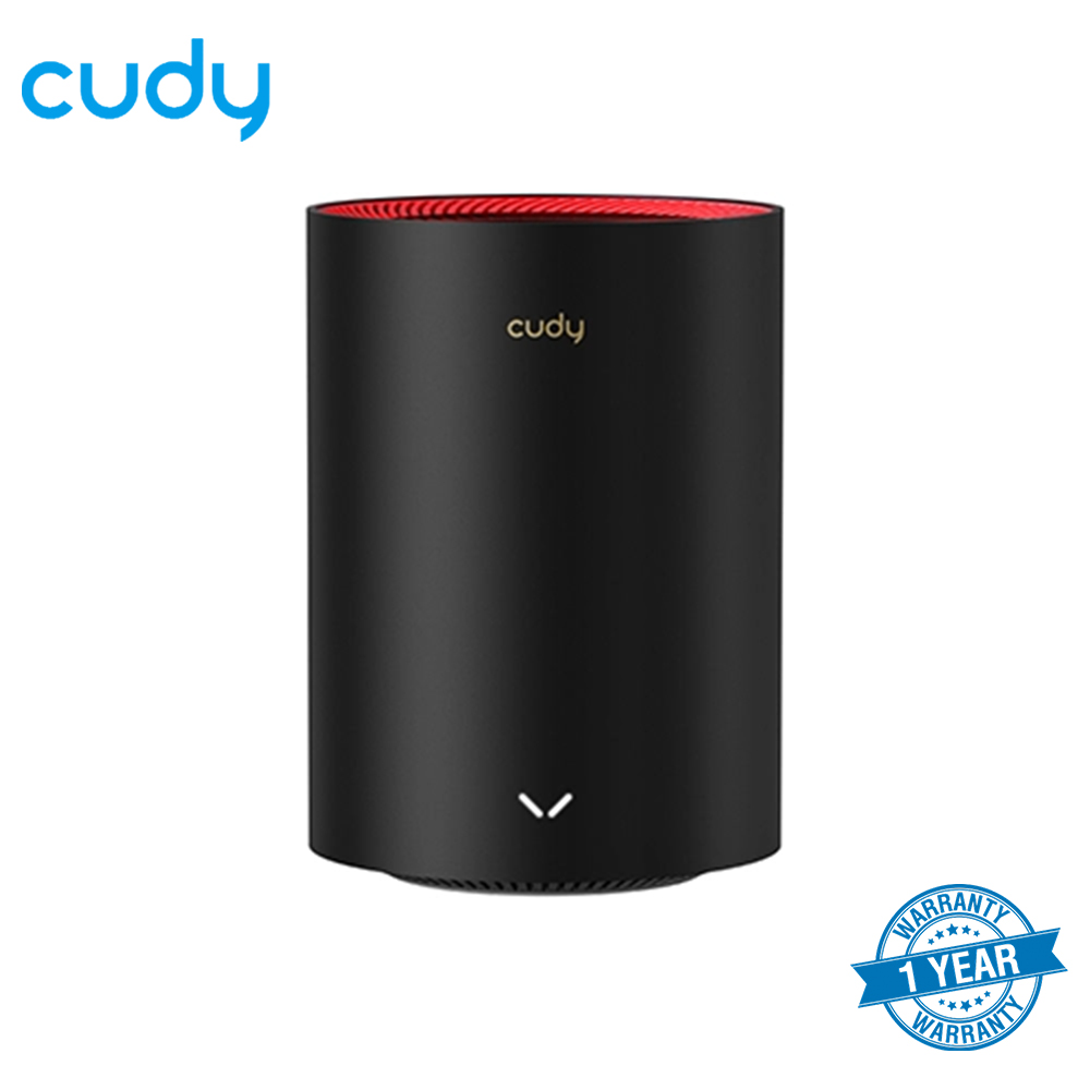 CUDY M3000 (1-Pack) AX3000 2.5G Dual Band Wi-Fi 6 Mesh System Router. 