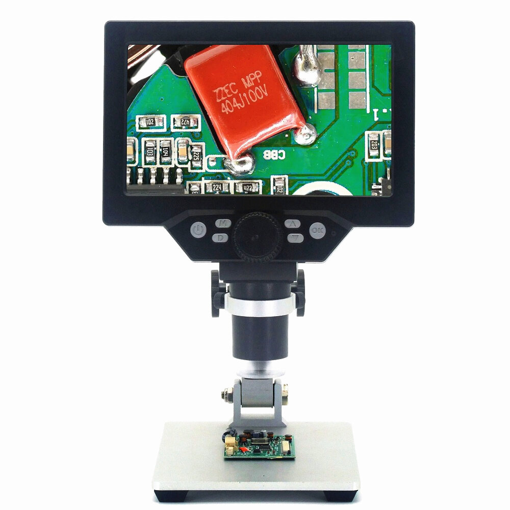 G1200 microscope 12MP 7-inch color screen 1-1200X. 