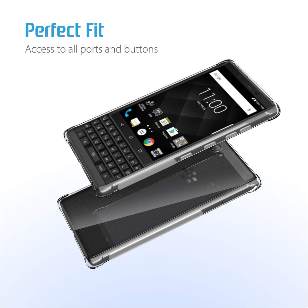 Transparent TPU Phone Case for Blackberry Key 2 one Phone Cover Crystal Soft Shockproof Cases For Blackberry Keyone KEY2. 