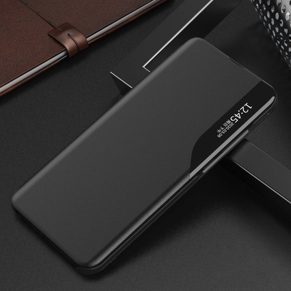 Smart Window View Flip Case For Samsung Galaxy S21 Fe 5G / Galaxy S21 Fan Edition 2021 | Luxury Case Stand Pu Leather Flip Cover Auto Sleep (If You Use Apps) - Camera. 
