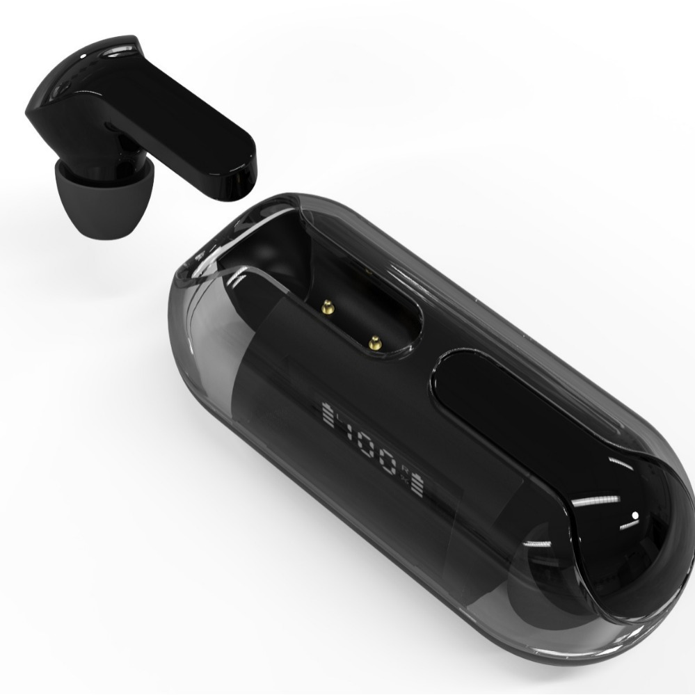 Transparent A06 Wireless Bluetooth Headset F80 Mini Cross Border Digital Display TWS Sport Bluetooth Headset F20 Headset