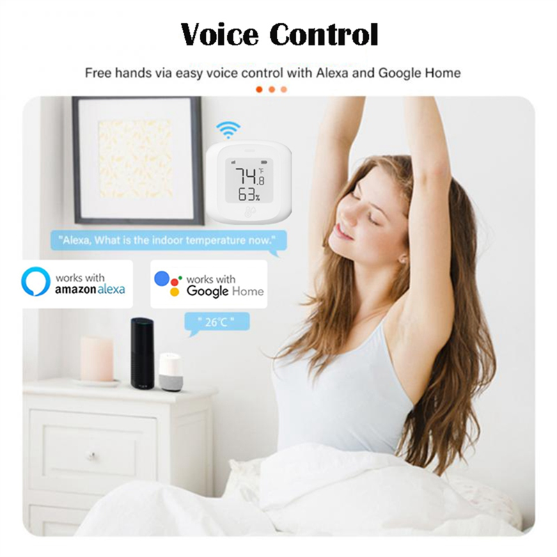 Tuya Smart WiFi Temperature Humidity Sensor Indoor Hygrometer