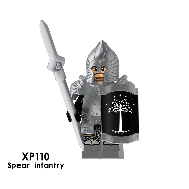 【Lejia】Single Sale The Lord the Rings Building Blocks The Archer Gravity Armor Infantry Spear Infantry Figures Blocks Toys For Children KT1015