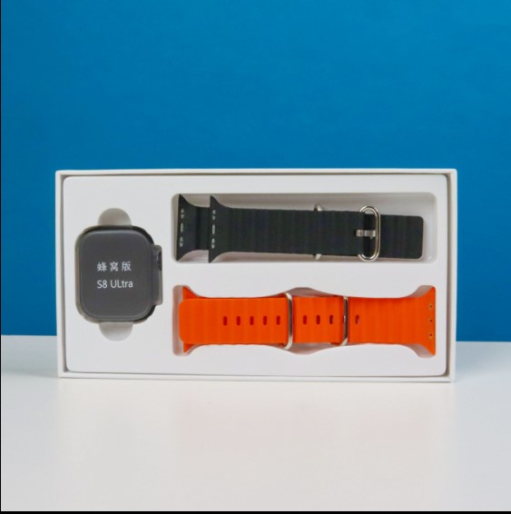 S8 Ultra 4G SIM Supported Android Smart Watch 1GB/16GB – (Body Color-Black with double Straps). 