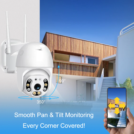 V380 PRO C6S2X HD PTZ WIFI IP Camera 1080p Waterproof Outdoor Color Night Vision Two-Way Talk 360 Degree Robotic PTZ CCTV Camera. 