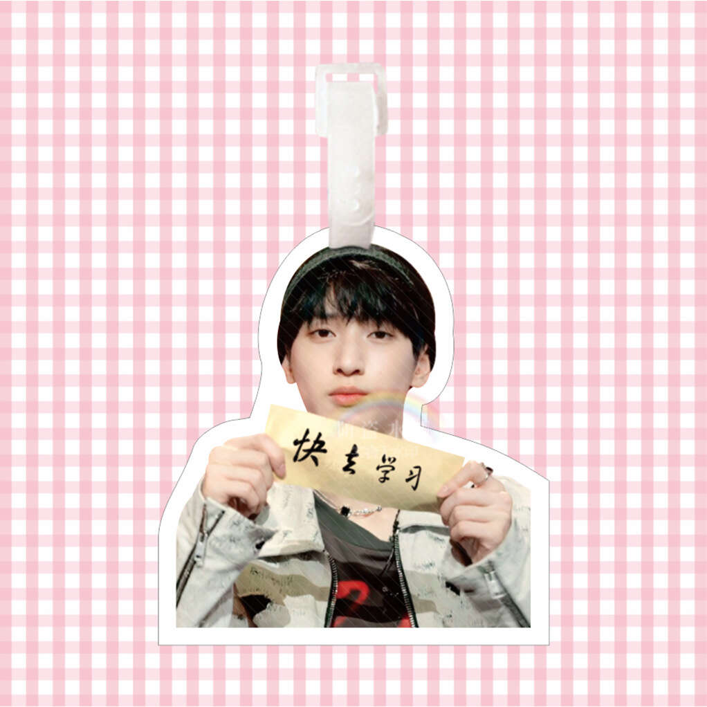 Yan Haoxiang's backpack, hanging luggage travel luggage, boarding tags, big head celebrity support for Youth League of the times. 