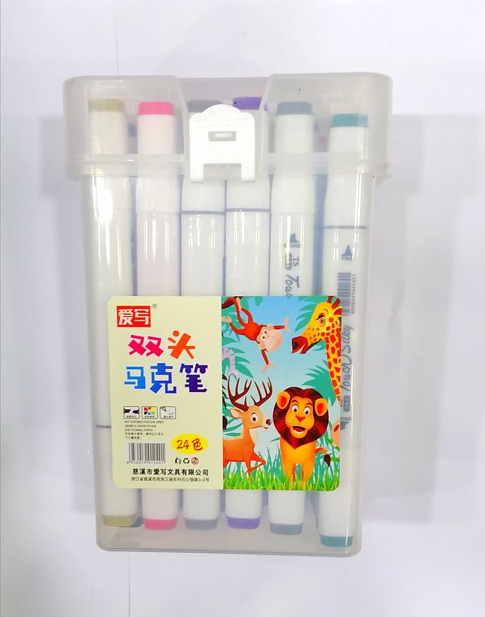 24 Colours Touch Bool Art Dual Tip Head Marker N0:CY-811. 