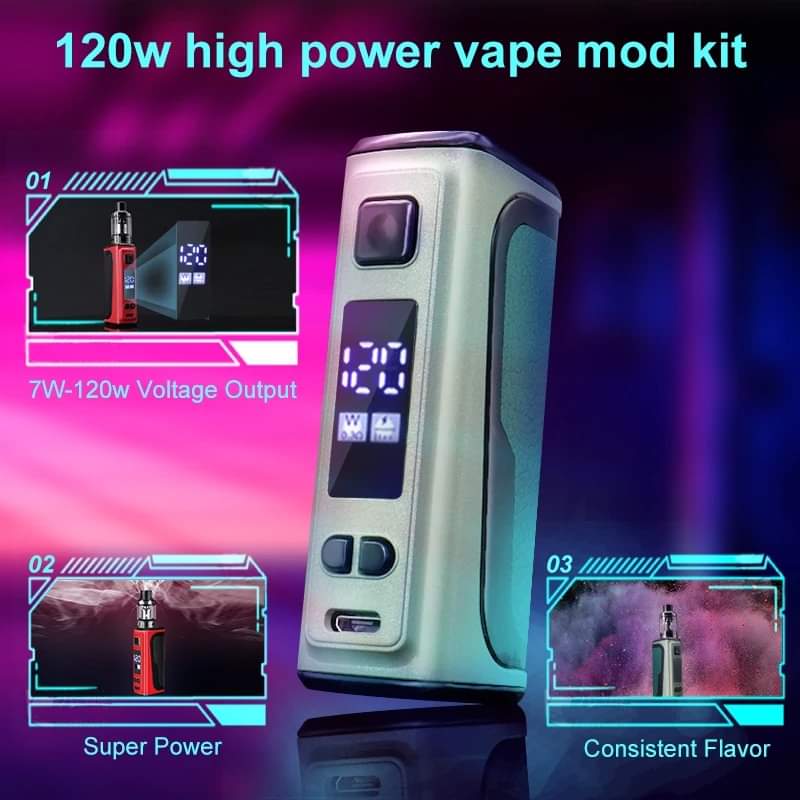 E5 KITElectronic Cigarette Vape Smoke 150W Box Mod Kit 2200mah 2.5ml Atomizer OLED Screen E Cigarette. 