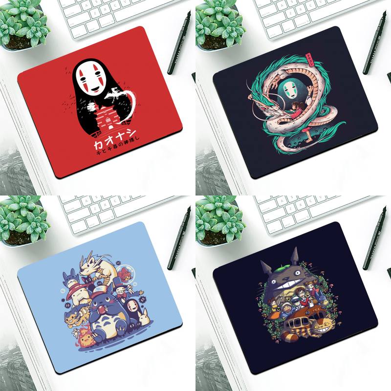 Studio Ghibli Totoro Kiki No Face Man Mouse pad PC Computer mat Small Pad Rubber Mouse Mat MousePad Desk Gaming Mousepad Cup Mat. 