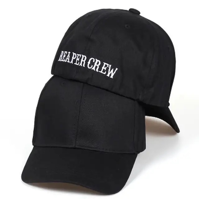 【DIV MALL】（NEW）Brand Black Hats Sons Anarchy For Reaper Crew Fitted Baseball Cap Men Letters Embroidered Hat Hip Hat For Men. 