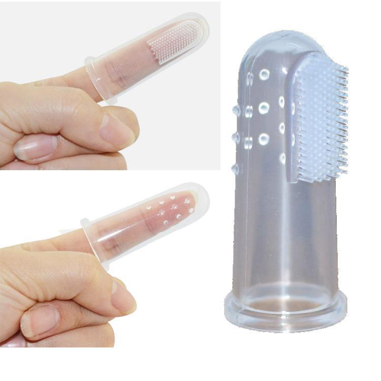 Soft Safe Baby Toothbrush Kids Silicone Finger Toothbrush With Box. 