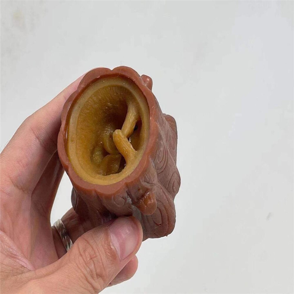 【VisioN Shop】Cute Animal Squirrel Squeeze Squirrel Squirrel Cup Decompression Toy Stump Rubber Stake Fidget Gift For. 