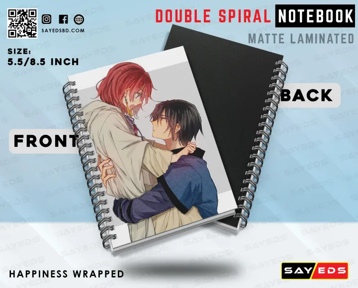 Premium Quality Anime Waterproof Double Spiral Notebook With Back Cover: Buy Online at Best Prices in Bangladesh Premium Quality Anime Waterproof Double Spiral Notebook With Back Cover: Buy Online at Best Prices in Bangladesh