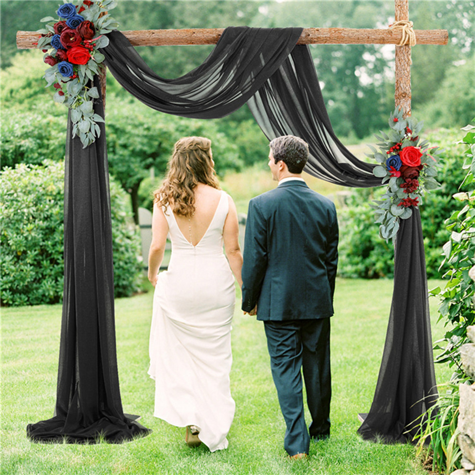 Childrenworld Backdrop Curtain Smooth Premium Ceremony Reception Draping Swag. 