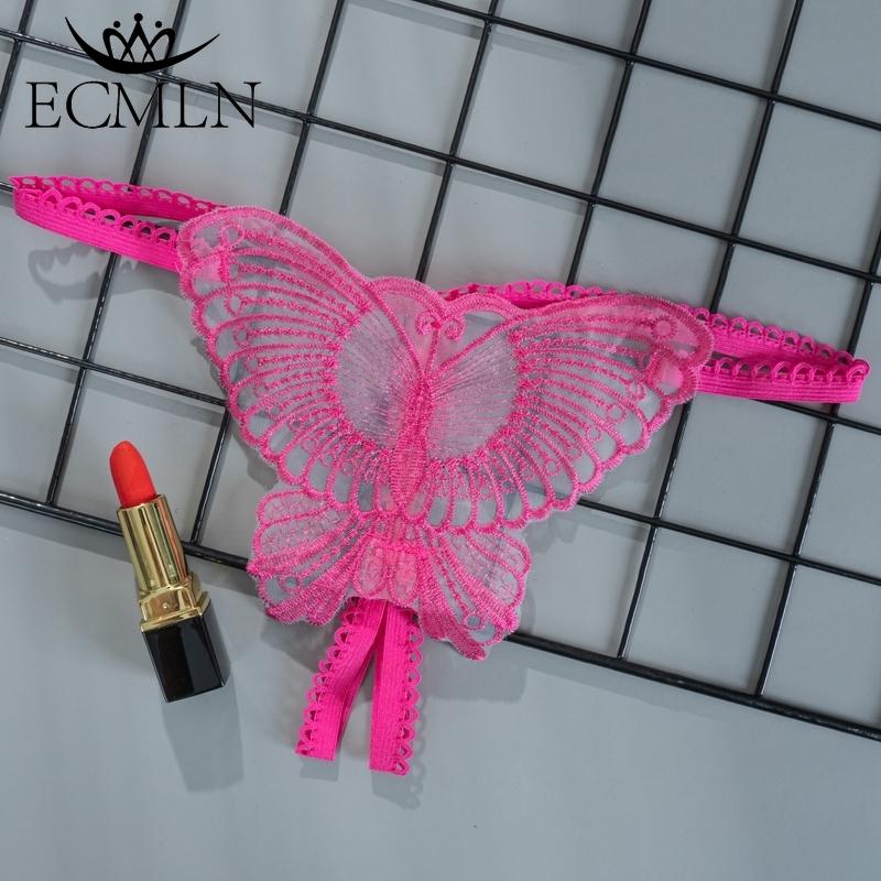 Women Lace Transparent Crotchless Underwear Butterfly Shaped G-String  Panties Open Crotch Underwear Lingerie TMTG - Penty