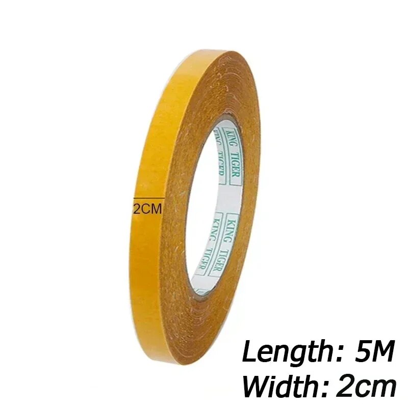 5 Meter Strong Fixation Double Sided Tape Universal High Tack Tapes with Fiberglass Mesh Heavy Duty Sticky Resistente Clear Tape. 