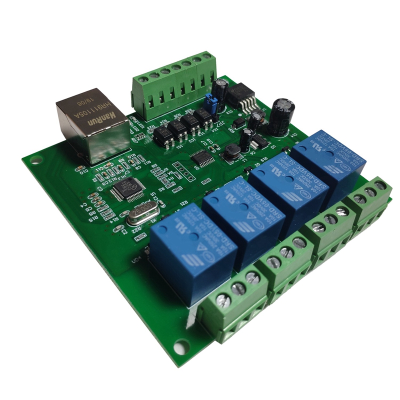 2X LAN Ethernet RJ45 TCP/IP WEB Remote Control Board with 4 Channels Relay UDP W5500 Networking Controller
