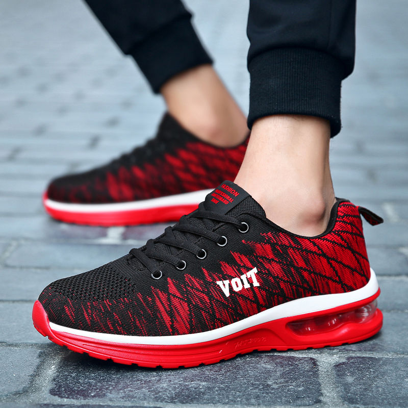 Voit/Water Air Cushion Running Shoes Men's Shoes Sports Shoes Fly Woven Mesh Summer Shoes Women's Shock-Absorbing Casual Running Shoes. 