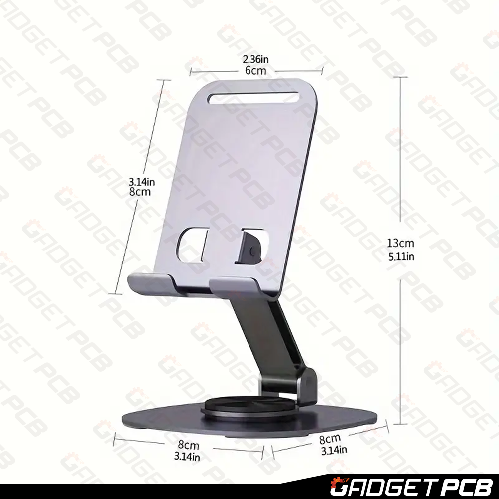 Aluminium alloy 360 Degrees Rotating Multi-functional Folding Portable Support Phone Stand For Ipad Tablet Universal Metal Desk Table Top Mobile Holder New