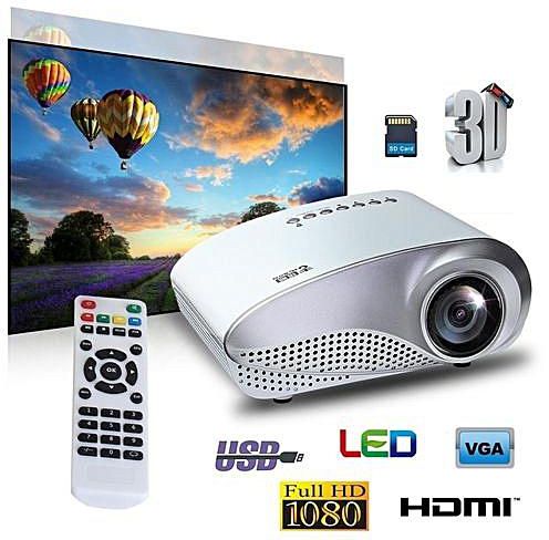 Mini Projector Model : RD-802A .160 Lumens Direct TV, HDMI, AV, VGA. 