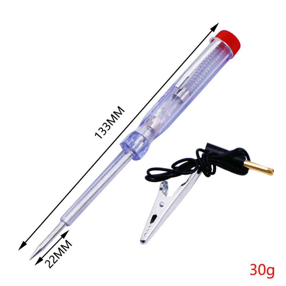 SL Dc 6-24v Car Tester Fuses Circuits Light Socket Tester Transparent Circuit Test Pen Modification Repair Tool. 