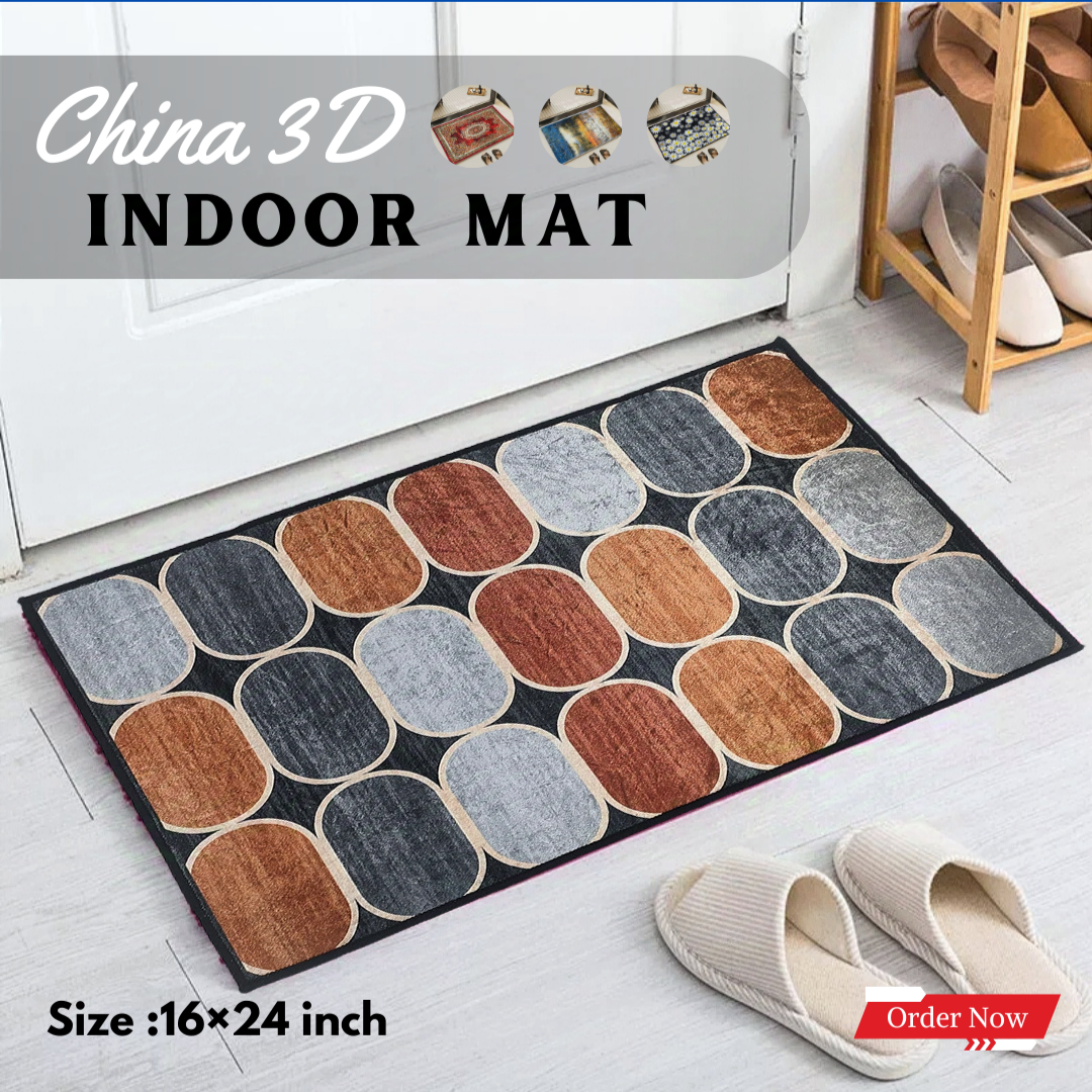 China 3D Door Mat Paposh Doormat Water Absorbent Floor mat 16 * 24 inch anti slip mat Red , Blue , Black , White Indoor mat Room mat Rugs carpet. 