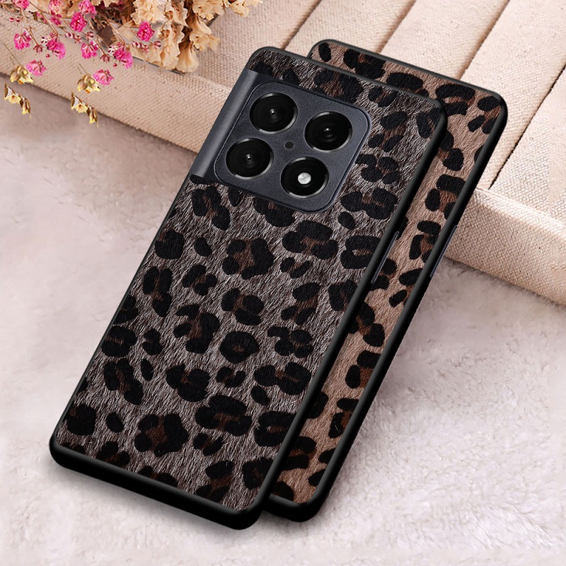 Applicable [ OnePlus ]Oneplus 10 Pro Mobile Phone Protective Case Fashion Leopard Print Fur Phone Shell