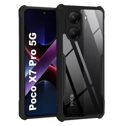 For Xiaomi POCO X7 Pro ,Redmi Turbo 4 Case XUNDD Airbags Shockproof Transparent PC+TPU Camera Protection Cover for Redmi Turbo4 Back Cover Case for Mi Poco X7 Pro 5G | Xiaomi Redmi Turbo 4 5G 360 Degree Protection | Protective Design. 
