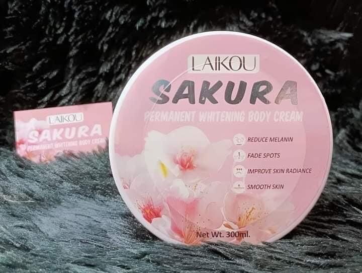Laikou Sakura Permanent Body Cream 300ml