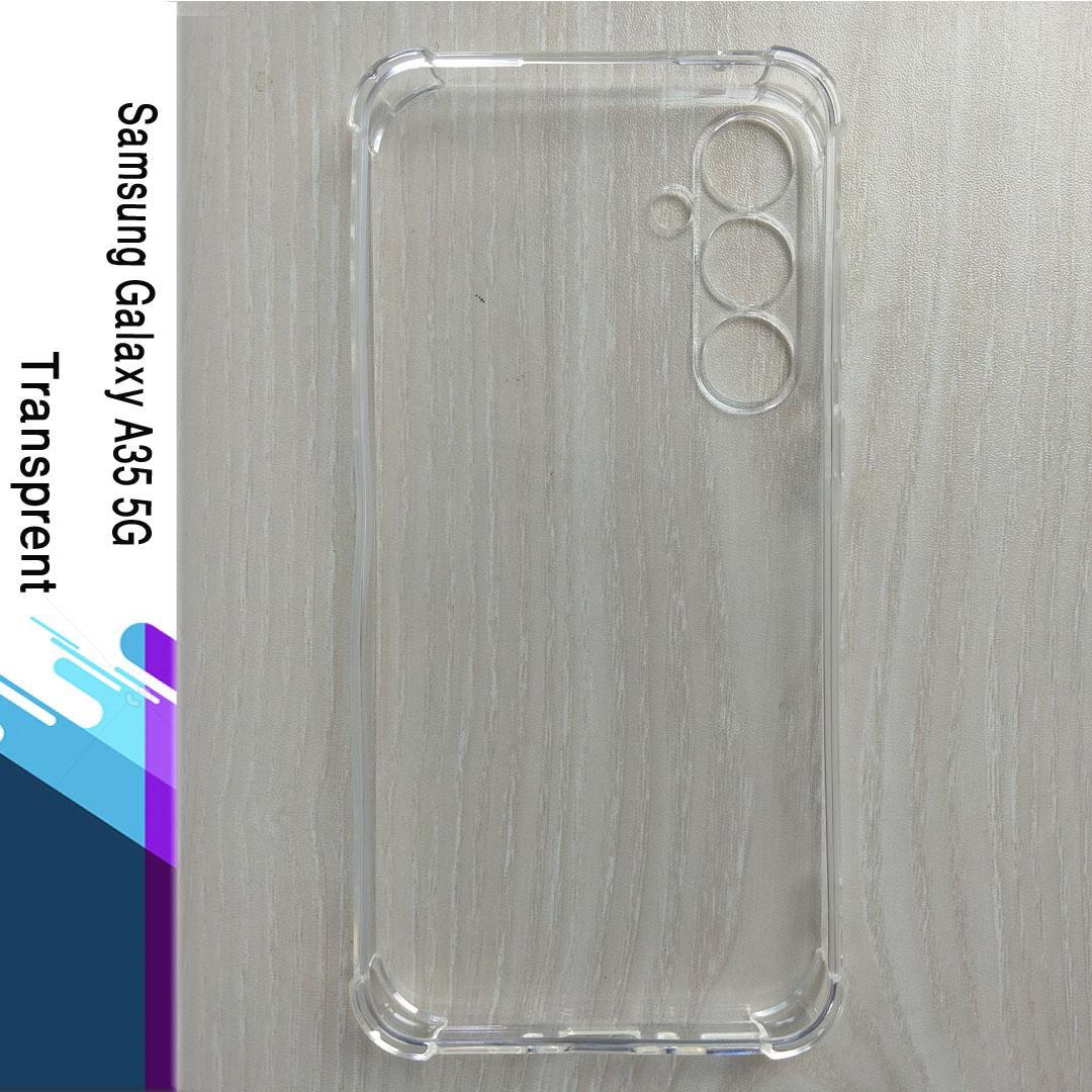 For Samsung Galaxy A35 5G -  Premium Silicone Case Crystal Clear Soft TPU Ultra-Thin Transparent Flexible Protective Mobile Phone Back Cover. 