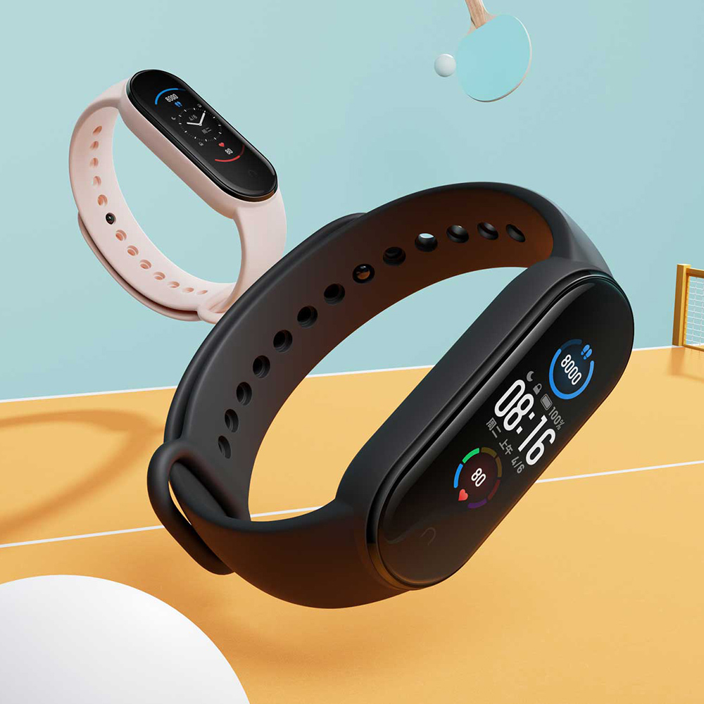 Mi Band 5 Mi Sports Band Bluetooth 5.0 Dynamic Color Display Large Screen Waterproof 24 Hours Sleep Monitoring Standard. 