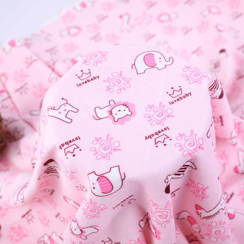 Polyester crystal veet cartoon multi pattern printed baby toy pillow and urine pad fabric. 