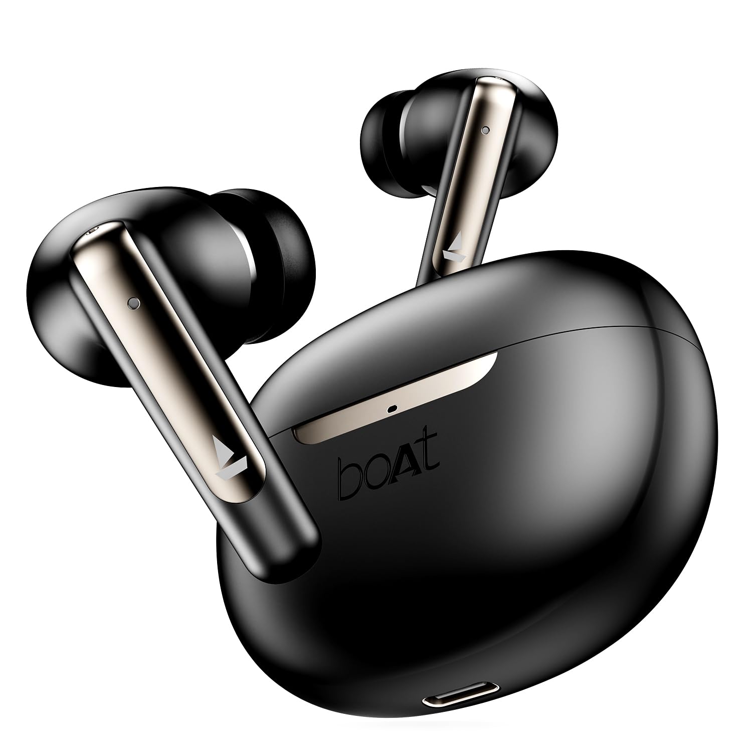 boAt Airdopes 141 ANC, Active Noise Cancellation(~32dB), 50ms Low Latency, 4Mics ENx, 42Hrs Battery, Fast Charge, IPX5, v5.3 Bluetooth Earbuds