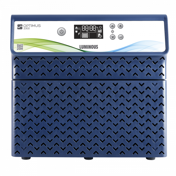 LUMINOUS HIGH CAPACITY IPS UPS OPTIMUS 2300 CAPACITY 1680 WATT PURE SINE WAVE 24V FOR DOUBLE BATTERY SYSTEM. 
