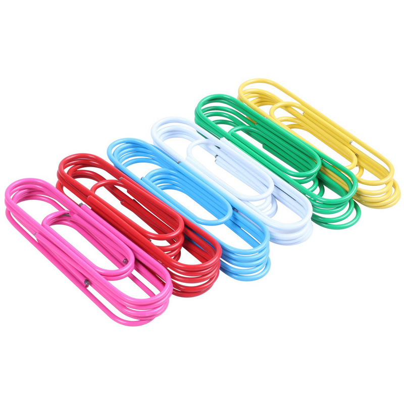 TWEXQNY Super Large Paper Clips Vinyl Coated, 90 Pack 4 Inch