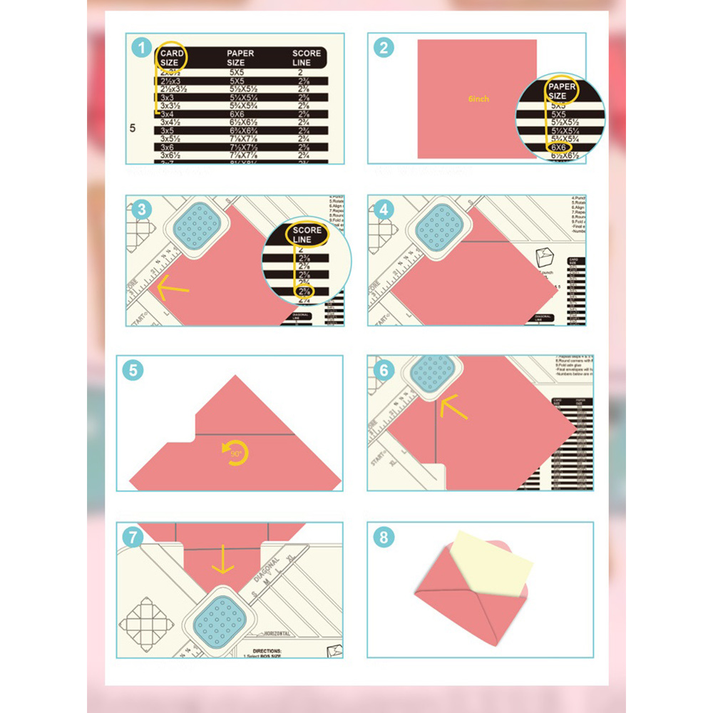 Envelope Gift Box Scribing Board One Machine, Multi- DIY. 