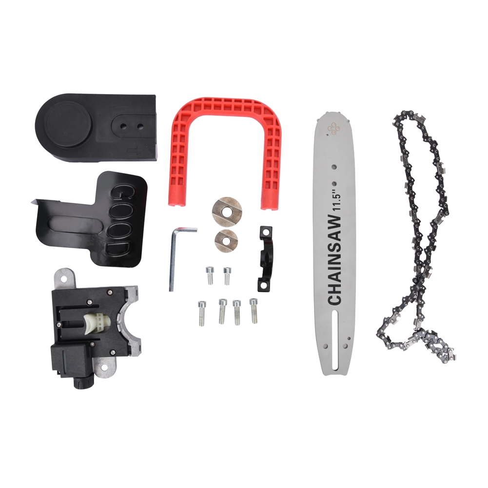 Angle Grinder to Electric Chain Saw Converter Adapter Chain Saw Bracket Set Woodworking Tool. 