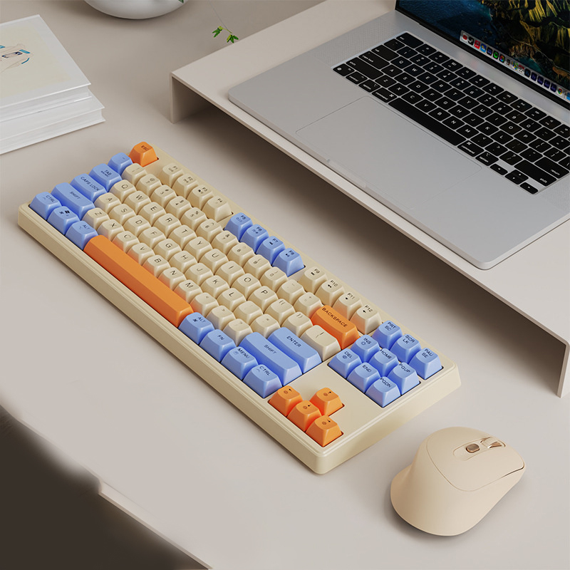 Gaming Mechanical Feel Keyboard Glows Wireless USB Desktop PC/Notebook Available Sunlight Mall. 